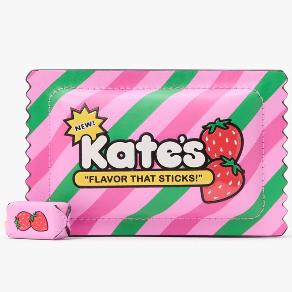 New Kate Spade Bubble Gum 3D Small Card Holder